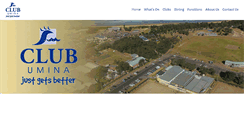 Desktop Screenshot of clubumina.com.au